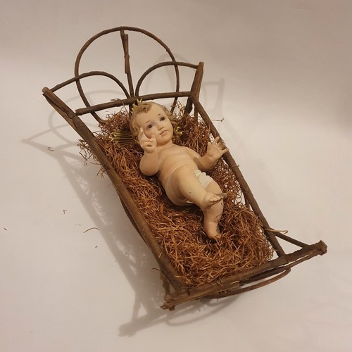 Gesù bambino antico - antico, gesso