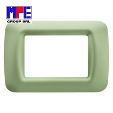 GEWISS GW22543 PLACCA IN TECNOPOLIMERO VERDE VENEZIA TOP SYSTEM 3 POSTI