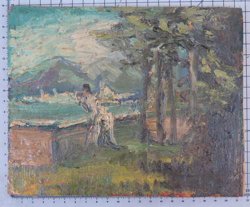 Quadro olio vintage dipinto - quadro, ad