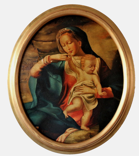 Dipinto madonna con - dipinto, bambino