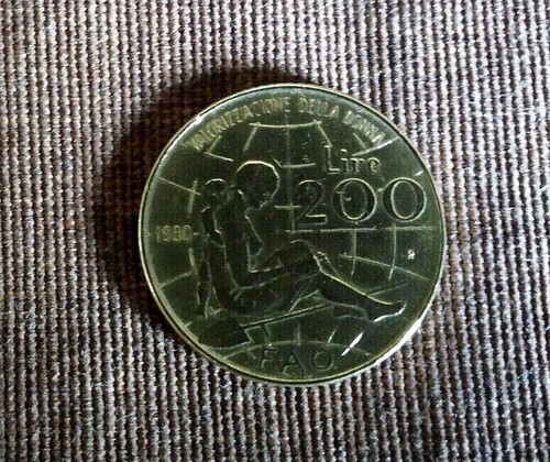 Moneta rara 200 lire - moneta, fao