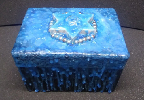 Small blue wax sealed dybbuk - blue,