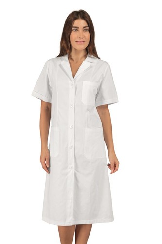 Camice medico vichy mezza - medico,