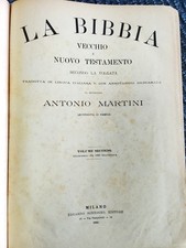 1890 LA BIBBIA SECONDO LA VOLGATA A. MARTINI 381 INCISIONI SONZOGNO SOLO 2° VOL