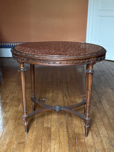 Antico guéridon ovale console - guéridon,