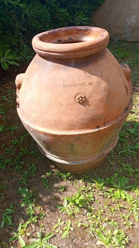 Antico orcio terracotta da - orcio, in