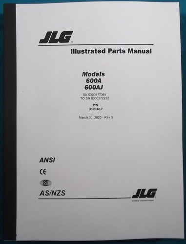 Jlg 600a 600aj manuale parti - 600a,