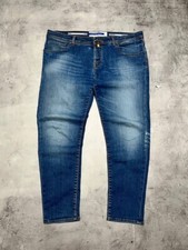 Pantalone jeans Jacob Cohen Scott fatto a mano blu uomo taglia 40