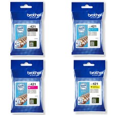 BROTHER LC-421 CARTUCCIA ORIGINALE BK C M Y 200 pagine DCP-J 1050 DW 1140 DW