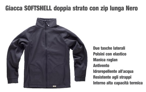Giacca softshell doppia strato - giacca,