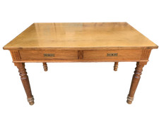 Antico tavolo in rovere biondo