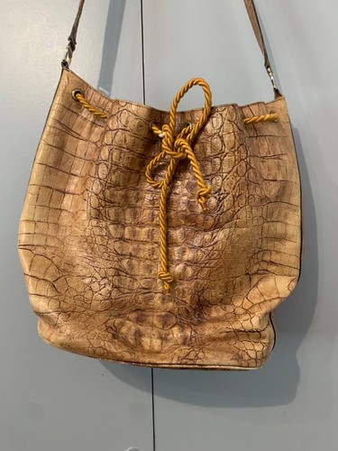 Pollini bag leather aligator - bag,