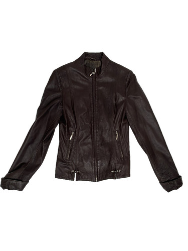 Giacca pelle vintage prego - giacca,