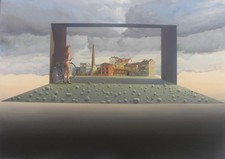 Filippo DE GASPERI (Milano 1928) E L' AMORE ? Olio su tela cm 50x70 anno 2001