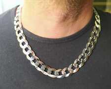 COLLANA DA UOMO IN ARGENTO 925 RODIATA IN ORO BIANCO 18 KT LUNGHEZZA 60 CM