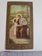 Santino Holy Card San Giuseppe con Gesù Bambino NB 8083 PG122