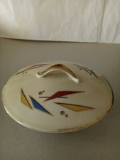 Zuccheriera in porcellana "Winterling Markleuthen Bavaria" con decori geometrici