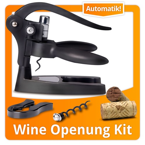 Cavatappi apri vino coltello