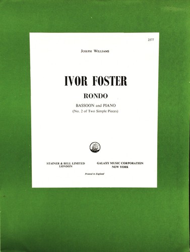 Ivor foster rondo di - foster, due