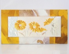 QUADRO ARGENTO cm40x16 FIORI