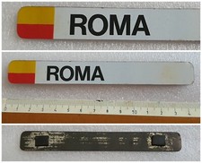 Targhetta calcio ⚽️ ROMA ?? targa CALAMITE auto badge no distintivo 15,5/2 cm