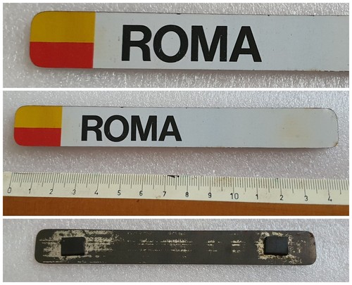 Targhetta calcio roma - targhetta,