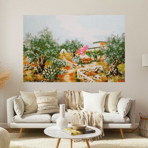 Quadro moderno dipinto mano - a,