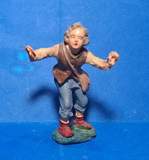 STATUINA PRESEPE VINTAGE IN PASTA CONFALONIERI CHIALU'