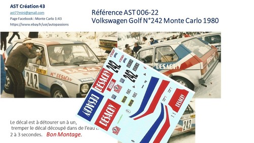 New decal volkswagen golf - new, 43