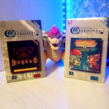 PC GAME VINTAGE DIABLO 1 E WARCRAFT 2 CLASSIC COLLECTION ITALIANI RARI