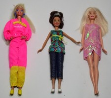 Lotto 3 Barbie Mattel Bambole