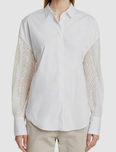 Camicia blusa popeline manica