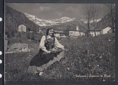 Cartolina valsesia costume - cartolina, di