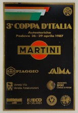 Targa In Metallo 3ª Coppa
