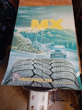 Poster Michelin MX Plastificato Anni 70/80 Vintage No Tabelle Insegne Guzzi Bmv