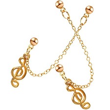 1 Paio Orecchini Catena Note