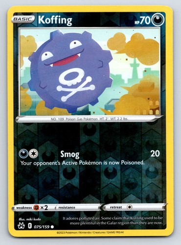 Koffing reverse holo corona - holo,