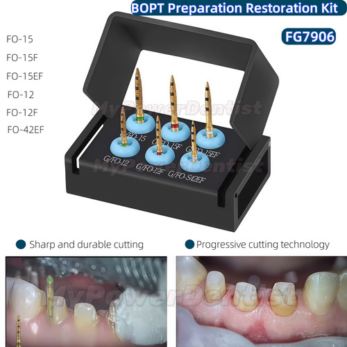 Kit preparazione dentale bur - dentale,