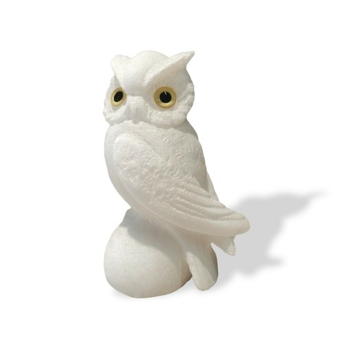 Statua alabastro gufo - alabastro,
