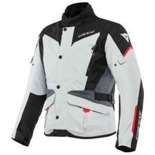 Giacca moto touring 4 stagioni Dainese Tempest 3 D-dry Gray Black Lava Red