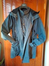 Impermeabile da uomo blu scuro, in cotone e poliuretano - Linea JCT