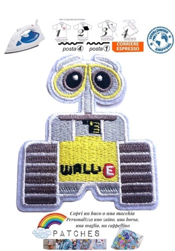 Patch iron robot - on, wall-e