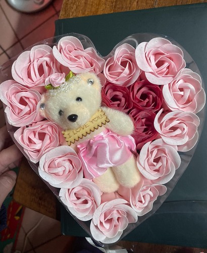 Cuore rose con pupazzo - rose, “i