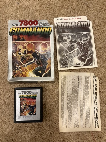 Videogioco commando atari - commando, 7800