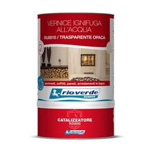 Vernice Ignifuga all'Acqua Classe 1 Trasparente RU0010-RZ0020 da 3 lt Rio Verde