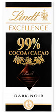 Lindt Excellence Cioccolato Fondente - 99% Cacao (50g) - Consegna Rapida UK