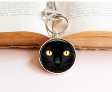  Portachiavi gatto nero -