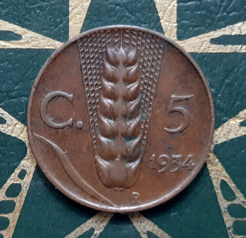 Centesimi 1934 spiga - , (spiga
