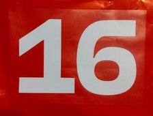 ADESIVO CHARLES LECLERC 16 FERRARI 2025/CHARLES LECLERC 16 FERRARI 2025 STICKER