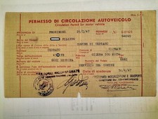Moto Gilera 500 permesso